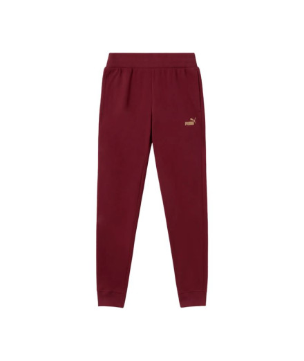 Pantalón Puma Ess+ Textured Foil L Mujer Granate