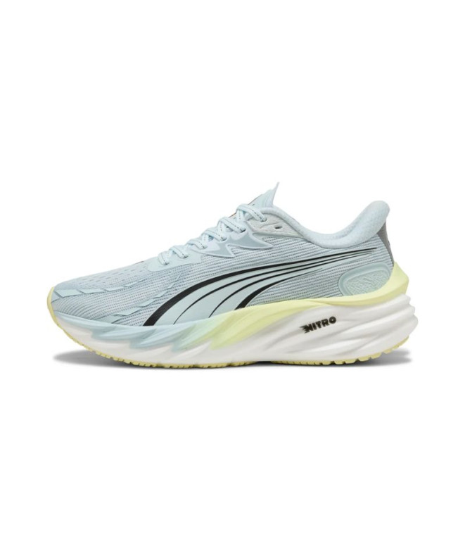 Sapatilhas de Running Puma Velocity Nitro 4 Wns Mulher Sea Glass-Ouro