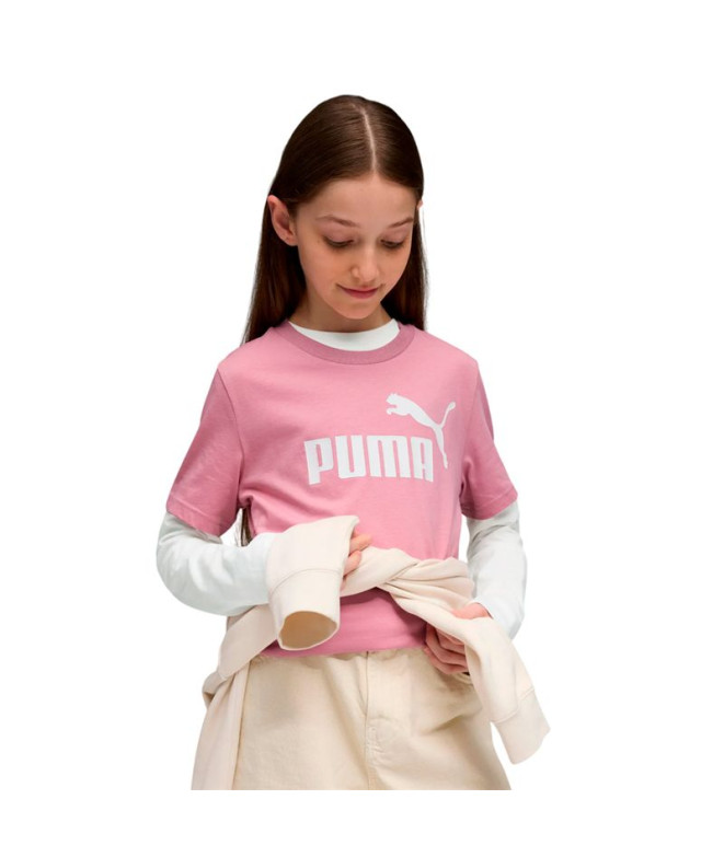 Camiseta Puma Essentials No 1 Logo Poised Rosa...