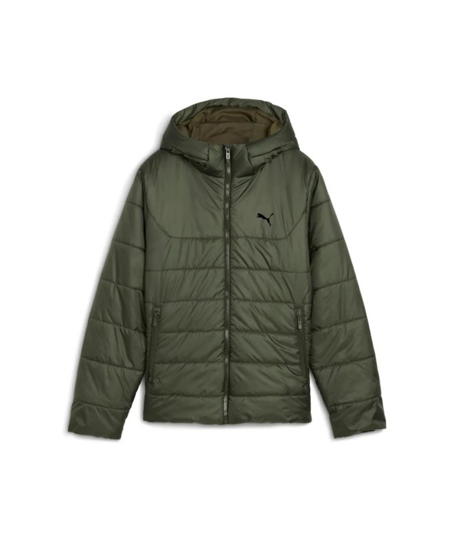 Casaco Puma Essentials ded Padded Ja Dark Oliva Infantil