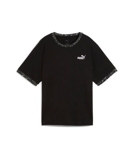 Camiseta Puma Essentials Graphic Animal R Mujer Negro