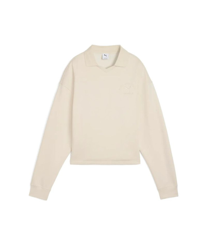 Sudadera Puma Class Comfort S Mujer Beige