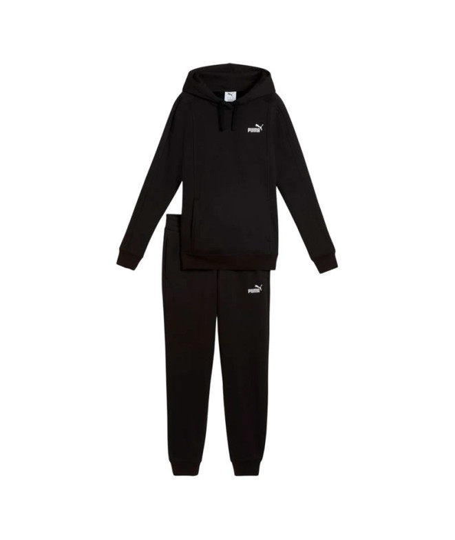 Fato de treino Puma ded Sweat Suit Fl Negro Mulher