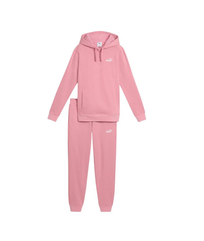 Fato de treino Puma ded Sweat Suit Fl Rosa Mulher