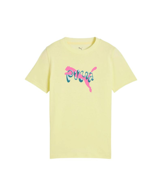 Camiseta Puma Tweenerverse Graphic Oro Moon Niña