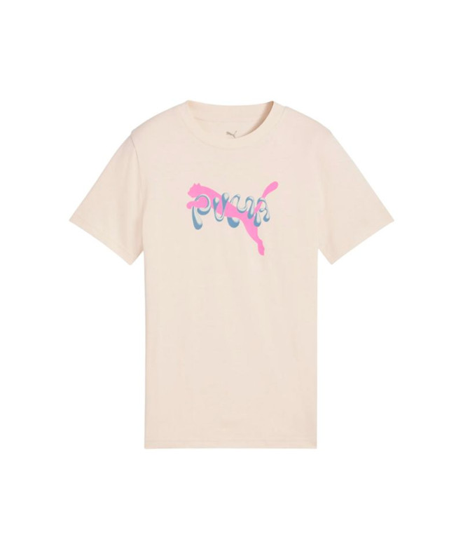 T-shirt Puma Tweenerverse Graphic Beige Fille