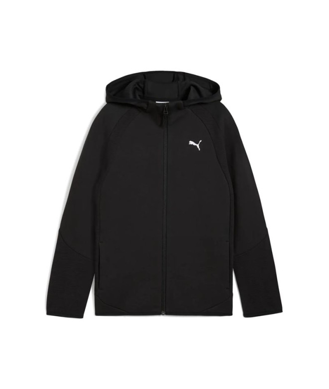 Camiseta Puma Evostripe Full-Zip H Infantil Preto