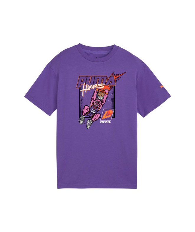 T-shirt Puma Basketball Hoopstell Équipe Violette