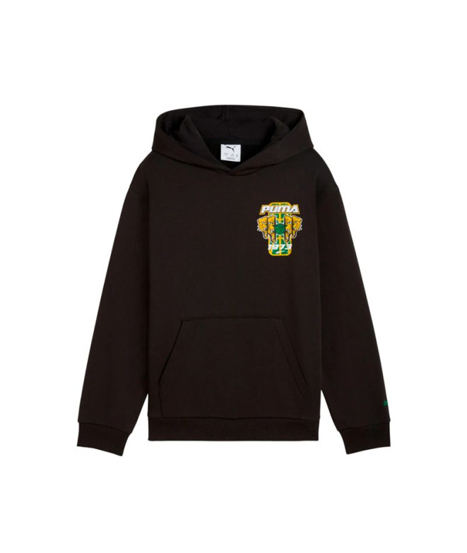 Moletom Puma Basketball Hoopstell Preto Infantil