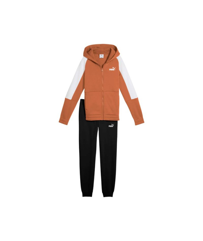 Fato de treino Puma Essentials Block ded Ful Melted Caram Infantil