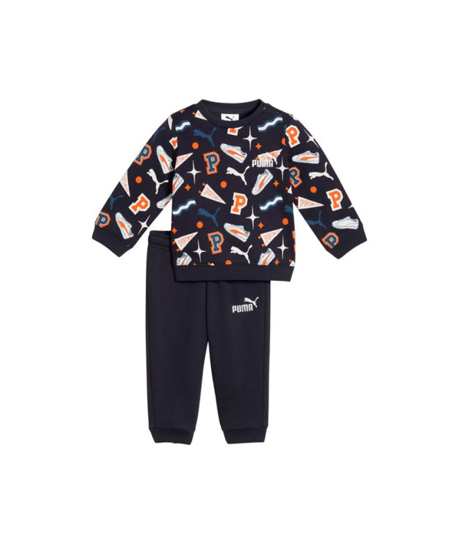 Fato de treino Puma Minicats Aop Novo Azul Marinho Bebês