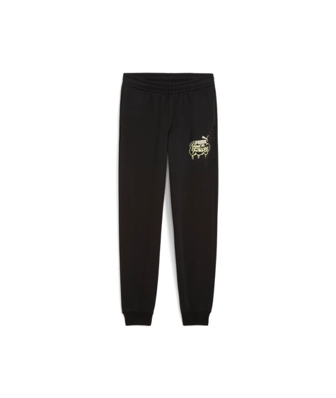 Pantalón Puma Mid90S s F Infantil Negro