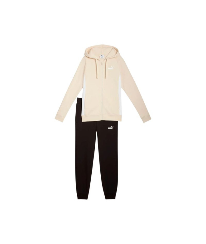 Survêtement Puma FullZip ded Swea Beige Femme