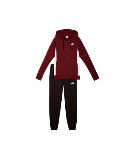 Fato de treino Puma FullZip ded Swea Granate Mulher