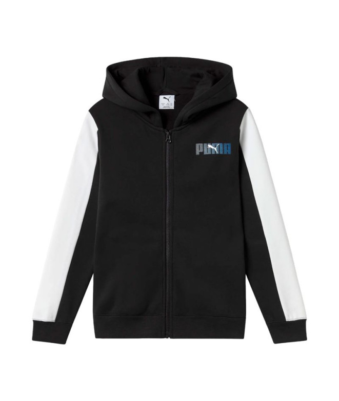 Sweat Puma Essentials Logo Lab Fz d Noir Enfant
