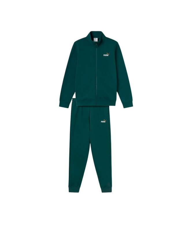 Fato de treino Puma Essentials 2 Color FullZip VerdeTerrai Infantil