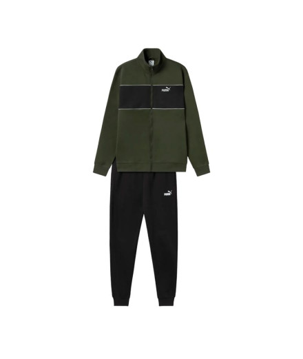 Fato de treino Puma Ess Sweat Suit Fz Fl Dark Olive Homem