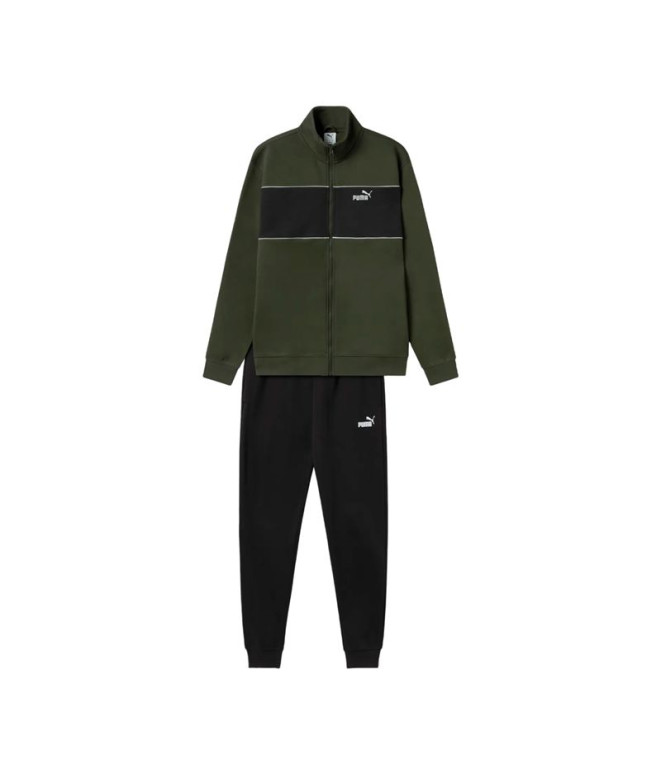 Chándal Puma Ess Sweat Suit Fz Fl Dark Olive Hombre