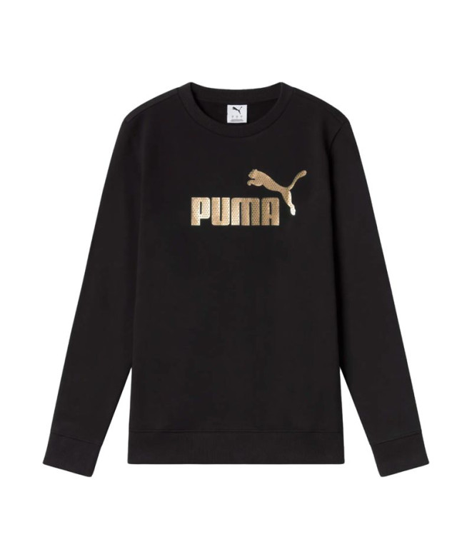 Camiseta Puma Ess+ Textured Foil B Negro Mujer