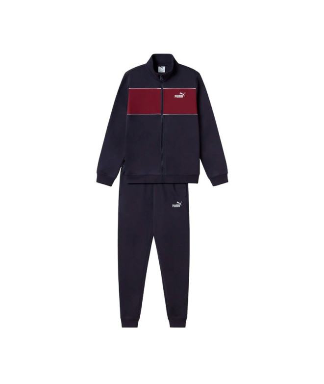 Chándal Puma Ess Sweat Suit Fz Fl New Azul Marino Rub Infantil
