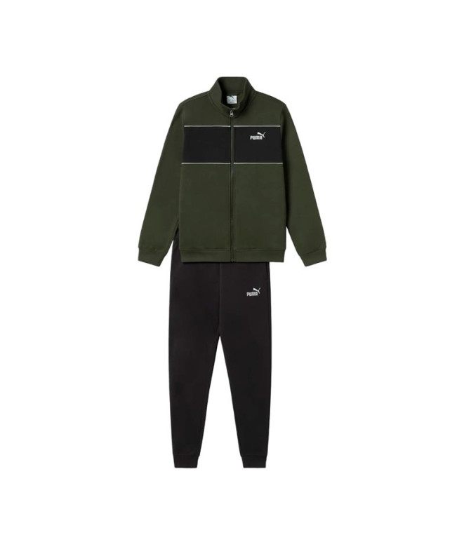 Survêtement Puma Ess Sweat Suit Fz Fl Dark Olive P Enfant
