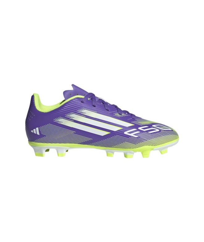 Bottes de Football adidas F50 Club Fg/Mg Enfant Violet/Noir