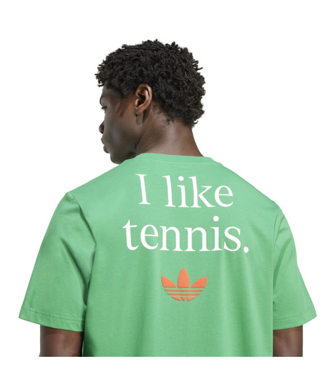 Camiseta de Tenis adidas Tns Ori Hombre Verde