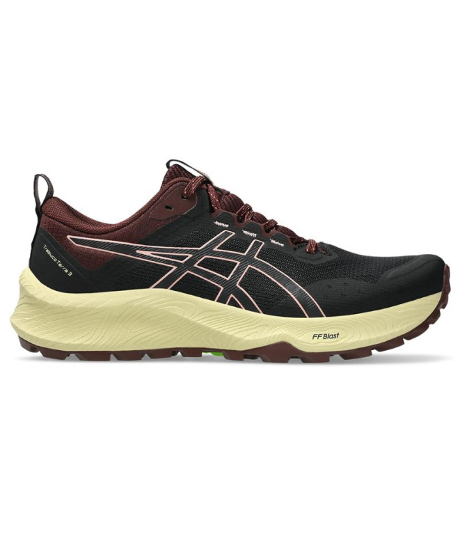 Chaussures de Trail ASICS Trabuco Terra 3 Femme Noir