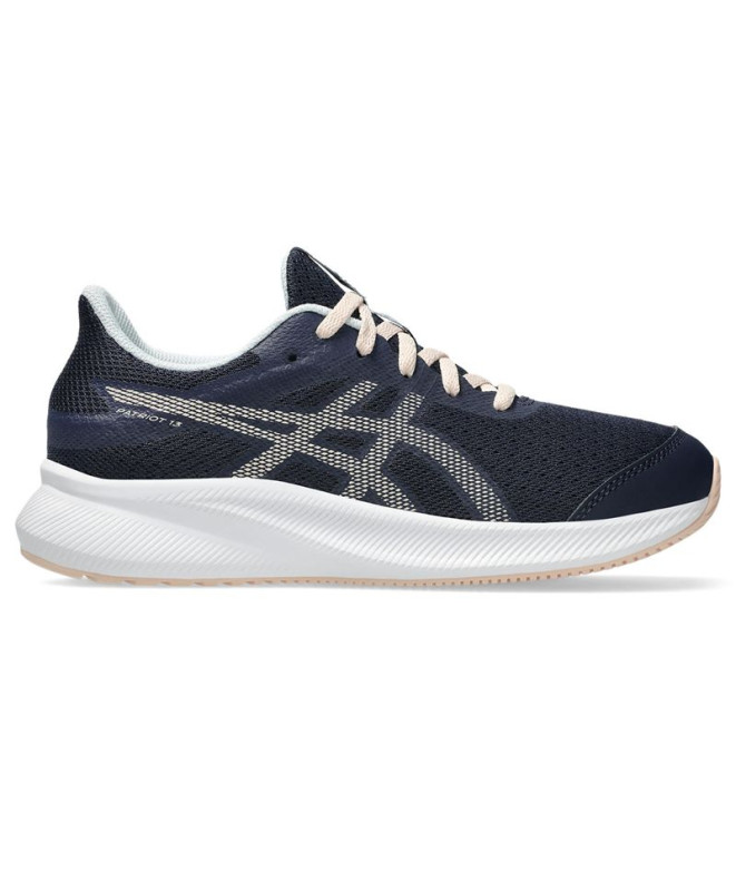 Sapatilhas de Running ASICS Patriot 13 Gs Infantil Azul Escuro/Rosa