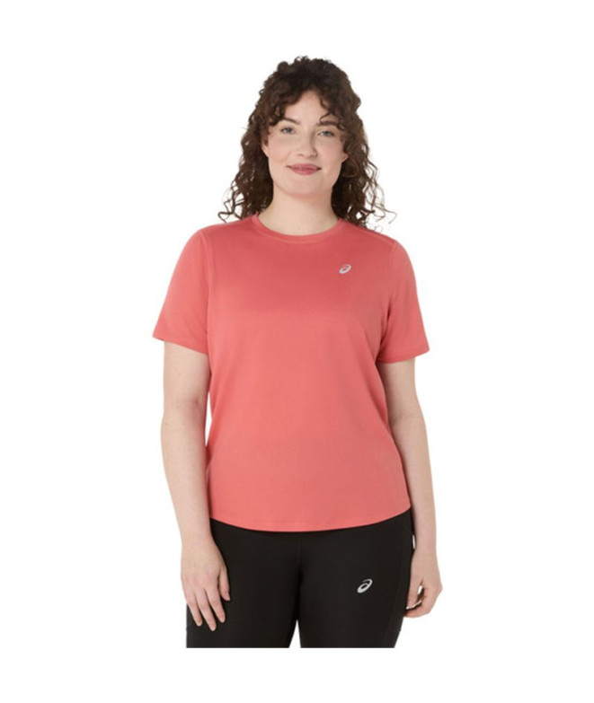 Camiseta de Running ASICS Core Ss Top Mulher Rosa