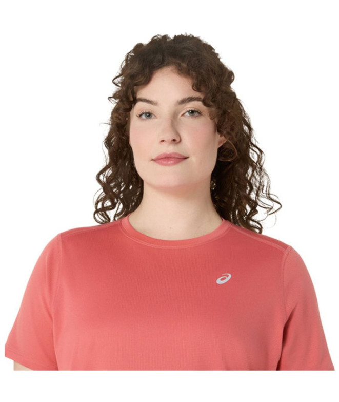 Camiseta de Running ASICS Core Ss Top Mulher Rosa