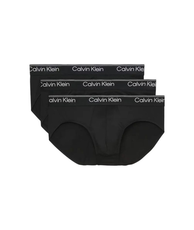 Slip Calvin Klein 3PK Culottes Homme Noir