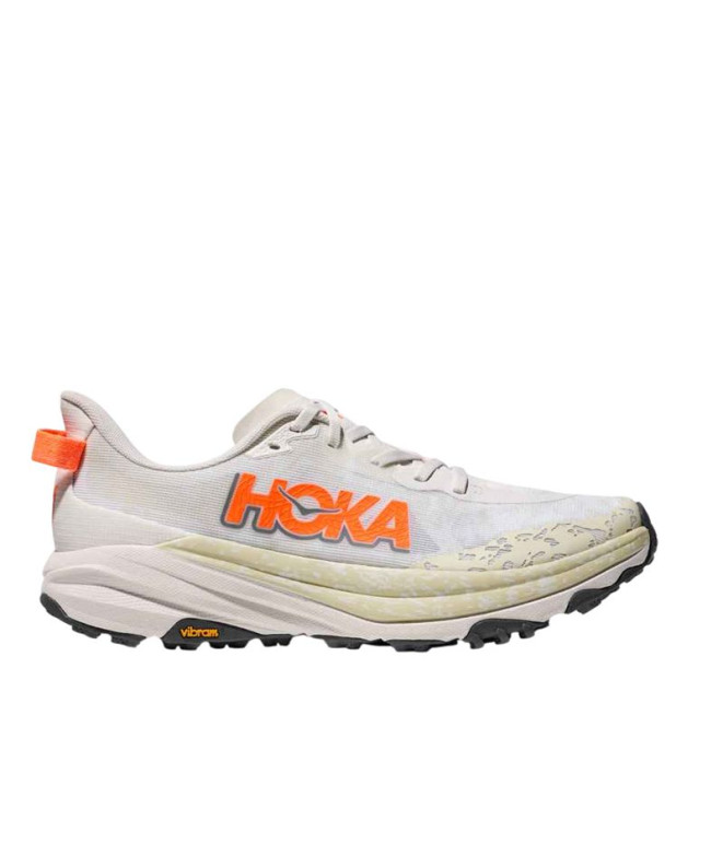 Chaussures de Trail Hoka Speedgoat 6 Homme Blanc/Orange