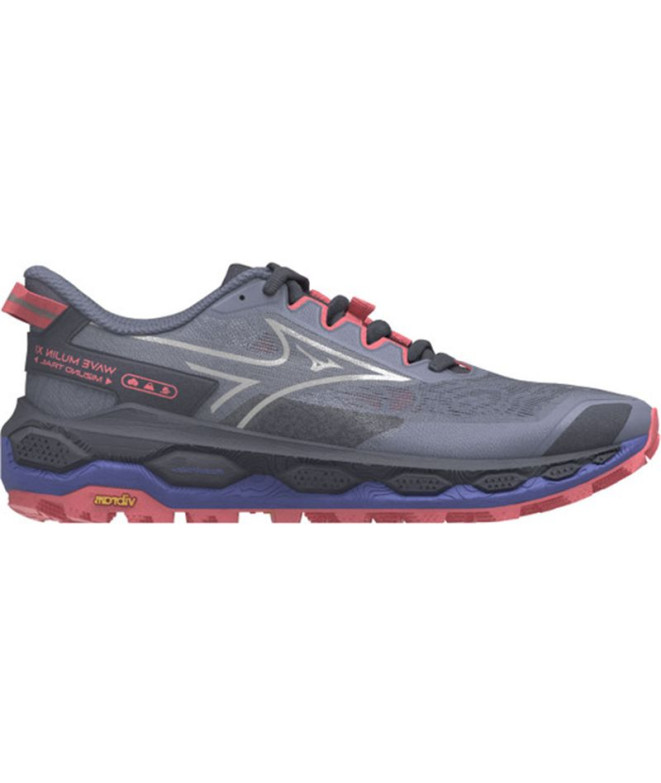 Chaussures de Trail Mizuno Wave Mujin 11 Femme Bleu/Argent