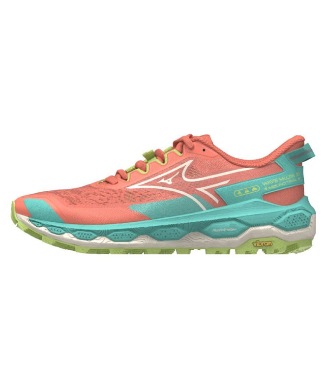 Sapatilhas de Trail Mizuno Wave Mujin 11 Mulher Salmão/Pristine
