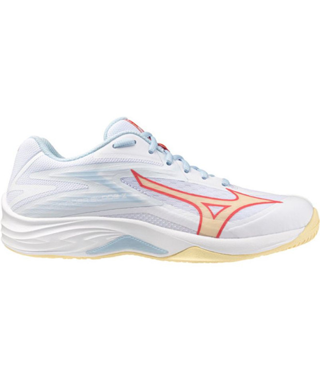 Chaussures de Volley-ball Mizuno Thunder Blade Z Femme Blanc/Bleu