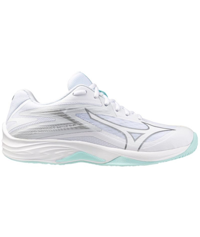 Sapatilhas de Voleibol Mizuno Lightning Star Z7 Jr Infantil Branco/Azul