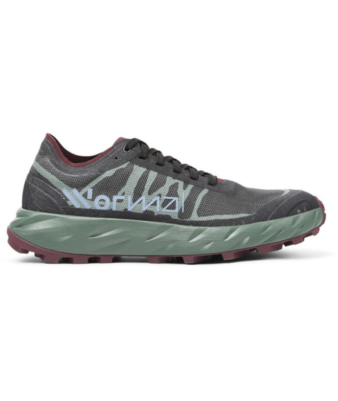 Zapatillas de Trail Nnormal Kjerag Brut Rojo/Verde