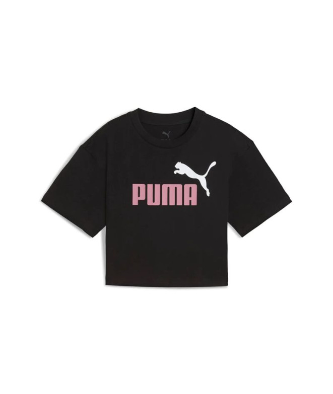 Camiseta Puma Essentials 2 Color No. 1 Lo Preto-P Menina