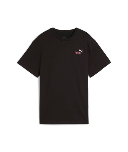 Camiseta Puma Essentials 2 Color Small No Niña Negro/ Rosa