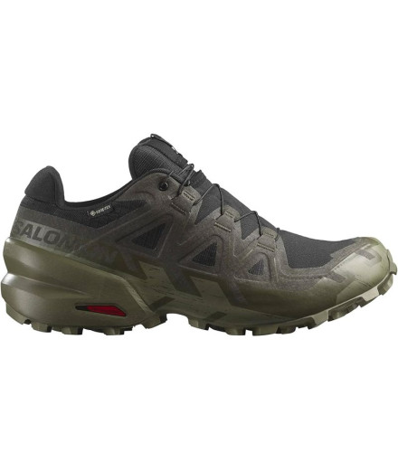 Sapatilhas de trail Salomon Speedcross 6 Gtx Preto/Verde Sapatilhas de trail Salomon Speedcross 6 Gtx Preto/Verde