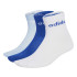 Chaussettes adidas Lin Kids Crw 3P Enfant Blanc/Bleu