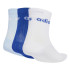 Chaussettes adidas Lin Kids Crw 3P Enfant Blanc/Bleu