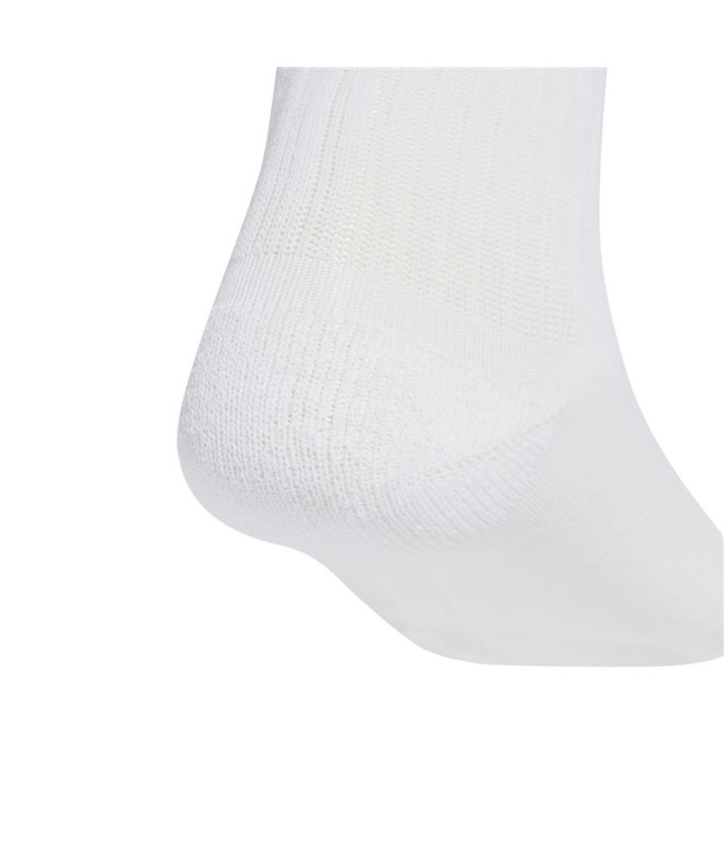 Meias adidas Lin Kids Crw 3P Infantil Branco/Azul