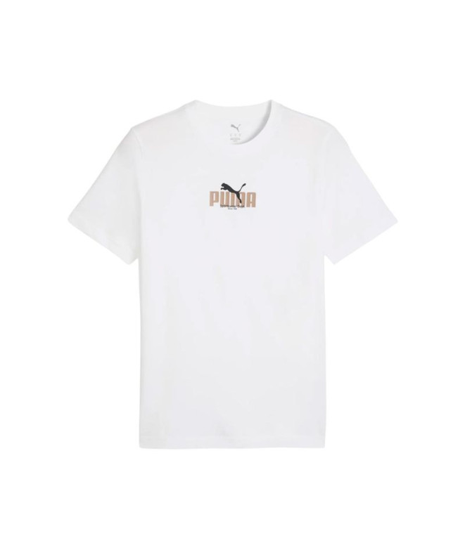 T-shirt Puma Graphic Wording Blanc Homme