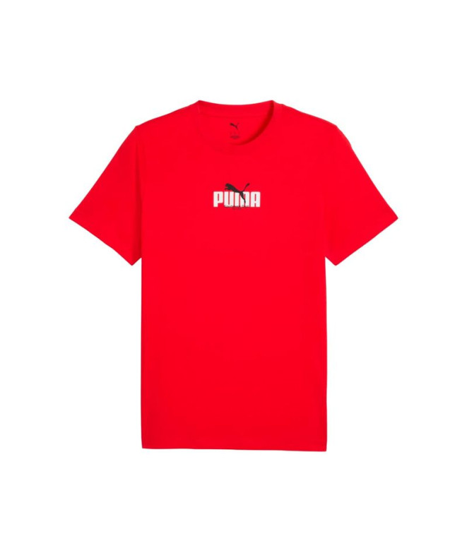 T-shirt Puma Graphic Wording Rouge Homme