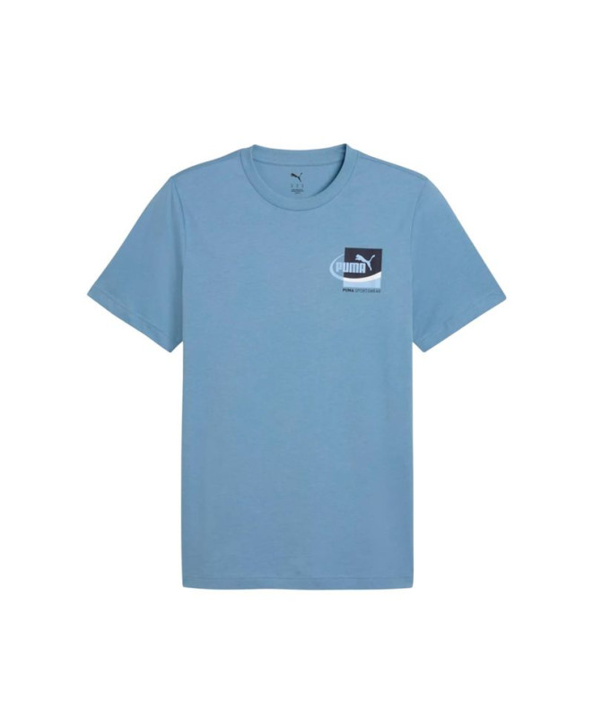 Camiseta Puma Graphic Small Box Te Azul Hombre