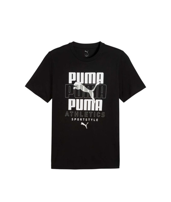T-shirt Puma Graphic Stacked Grap Noir Homme