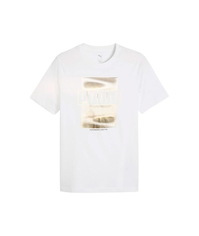 T-shirt Puma Graphic Foil Blanc Homme