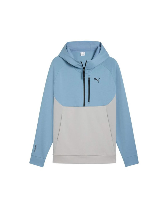 Sweat Puma tech Half Zip Ho Bleu Homme